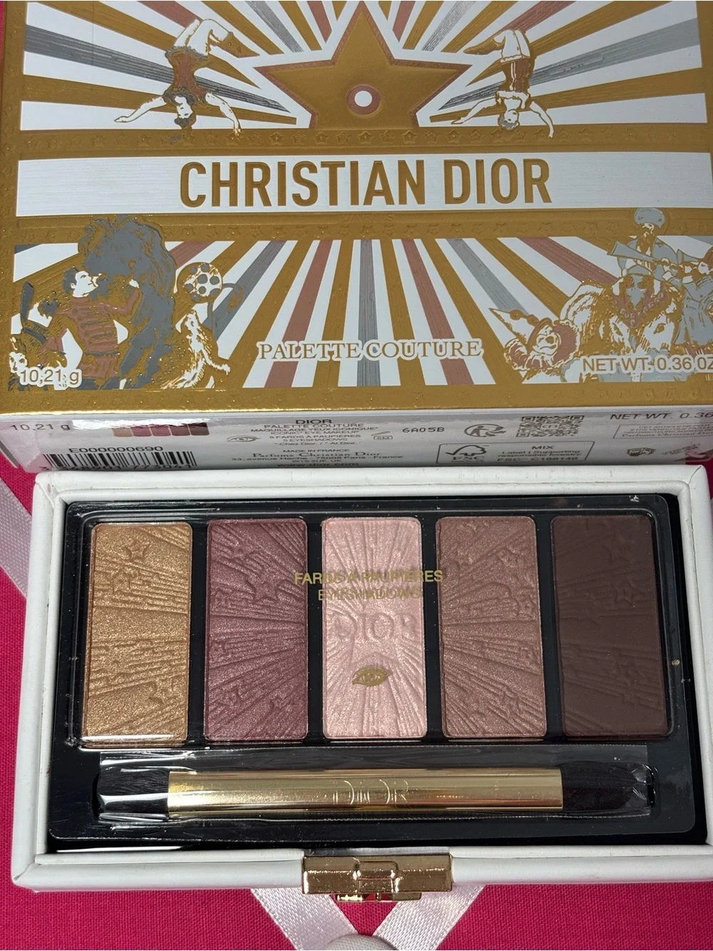 Dior Palette Couture Eyeshadow Palette - Pink & Gold Shades. Limited edition.
